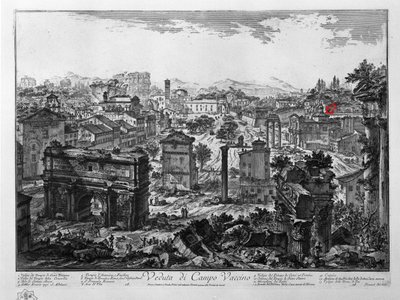 Veduta di Campo Vaccino av Giovanni Battista Piranesi